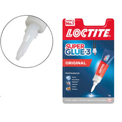 Pegamento instantáneo loctite super glue-3 original, 3 grs.