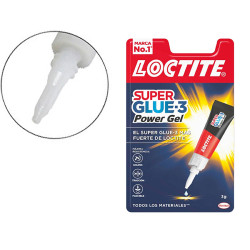 Pegamento instantáneo loctite super glue-3 power gel, 3 grs.