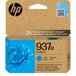 Cartucho ink-jet hewlett packard officejet pro 9110b/9117b/9120b, 937e cyan