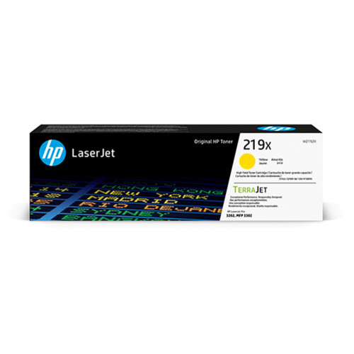 Toner laser hp color laserjet pro 3202dw/mfp 3302fdn, 219x amarillo