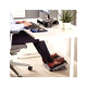 Reposapiés reciclable fellowes ajustable ergonómico, negro
