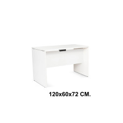Mesa de oficina rocada work, 120x60x72 cm. blanco / blanco