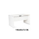 Mesa de oficina rocada work, 140x80x72 cm. blanco / blanco