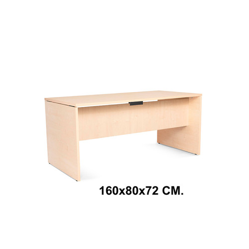 Mesa de oficina rocada work, 160x80x72 cm. haya / haya