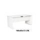 Mesa de oficina rocada work, 160x80x72 cm. blanco / blanco