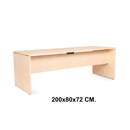Mesa de oficina rocada work, 200x80x72 cm. haya / haya