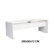 Mesa de oficina rocada work, 200x80x72 cm. blanco / aluminio