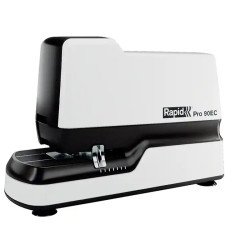 Grapadora eléctrica rapid 90ec, blanco