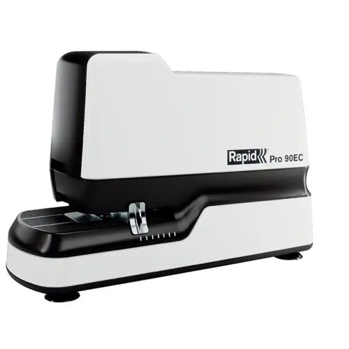 Grapadora eléctrica rapid pro 90ec, blanco