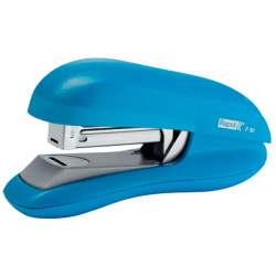 Grapadora de sobremesa rapid f30 flat clinch, azul claro