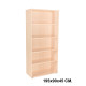 Armario sin puertas rocada store, 195x90x45 cm. 4 estantes, haya / haya