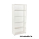 Armario sin puertas rocada store, 195x90x45 cm. 4 estantes, blanco / blanco