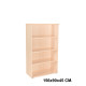 Armario sin puertas rocada store, 156x90x45 cm. 3 estantes, haya / haya
