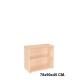 Armario sin puertas rocada store, 78x90x45 cm. 2 estantes, haya / haya