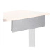 Faldón para mesa de oficina abatible rocada rotation, 140x80x72 cm. 100x20 cm. aluminio