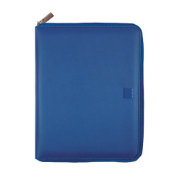 Agenda finocam open cremallera clan 500, semana vista vertical, 117x181 mm. azul