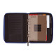 Agenda finocam open cremallera clan 500, semana vista vertical, 117x181 mm. azul