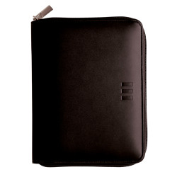 Agenda finocam open cremallera clan 1000, semana vista vertical, 155x215 mm. negro