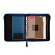 Agenda finocam open piel cremallera andrea 500, semana vista vertical, 117x181 mm. azul