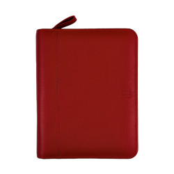 Agenda finocam open piel cremallera andrea 500, semana vista vertical, 117x181 mm. burdeos