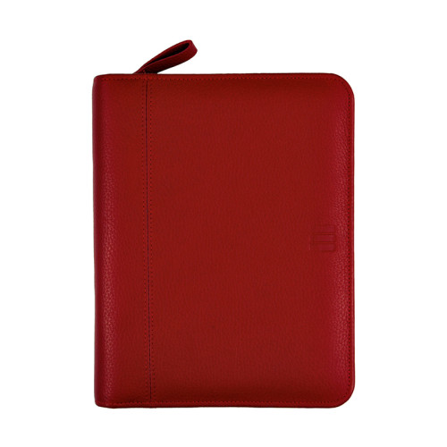 Agenda finocam open piel cremallera andrea 500, semana vista vertical, 117x181 mm. burdeos