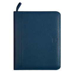 Agenda finocam open piel cremallera andrea 1000, semana vista vertical, 155x215 mm. azul