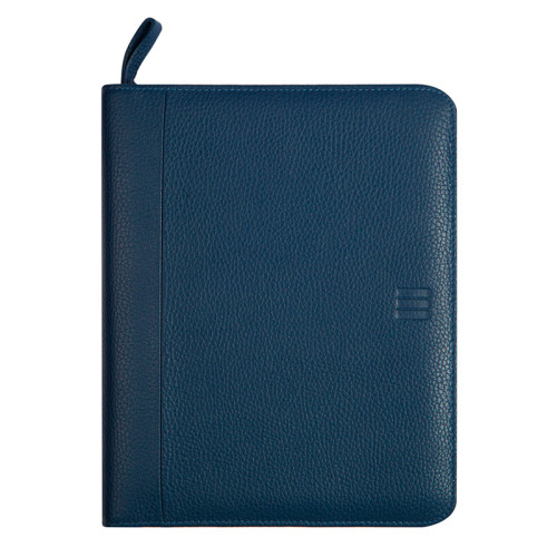 Agenda finocam open piel cremallera andrea 1000, semana vista vertical, 155x215 mm. azul