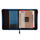 Agenda finocam open piel cremallera andrea 1000, semana vista vertical, 155x215 mm. azul