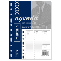 Recambio agenda multifin 3002, 155x215 mm. semana vista vertical
