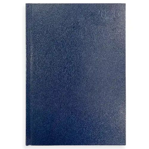 Agenda liderpapel corfu, din a5, día página, tapa forrada símil piel, azul 2026