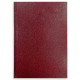 Agenda liderpapel corfu, din a5, día página, tapa forrada símil piel, rojo 2026