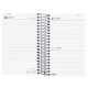 Agenda espiral finocam year e3, 79x127 mm. día página, tapas de polipropileno traslúcido, rojo