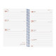 Agenda espiral finocam year en formato e-5, día página, tapas de polipropileno translúcido.