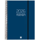Agenda espiral finocam opaque e40, 210x297 mm. día página, tapas de polipropileno opaco, azul