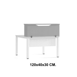 Módulo de recepción superior rocada, 120x40x30 cm. gris