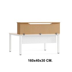 Módulo de recepción superior rocada, 160x40x30 cm. roble