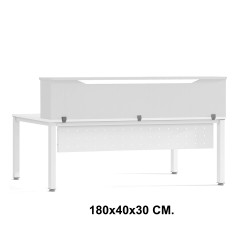 Módulo de recepción superior rocada, 180x40x30 cm. blanco