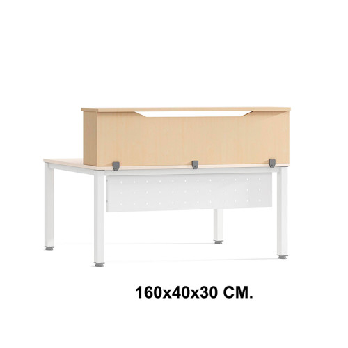 Módulo de recepción superior rocada, 160x40x30 cm. haya
