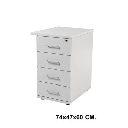 Buck rocada store, 74x47x60 cm. 4 cajones, gris / gris