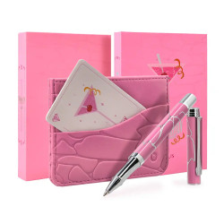 Bolígrafo de aluminio cocktails, cosmopolitan, 0,8 mm. rosa/plata, azul