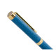Bolígrafo de aluminio belius wild west, 0,8 mm. azul marino/dorado, azul