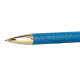 Bolígrafo de aluminio belius wild west, 0,8 mm. azul marino/dorado, azul