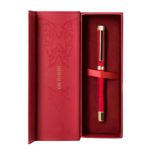 Roller de aluminio belius wild west, 0,7 mm. granate/dorado, negro