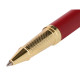 Bolígrafo de aluminio belius soirée, 0,8 mm. granate/dorado, azul