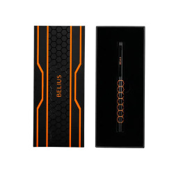 Bolígrafo de aluminio belius legacy, 0,8 mm. naranja/negro, azul