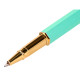 Bolígrafo de alumnio belius macaron bliss, 0,8 mm. verde/dorado, azul