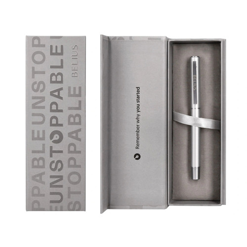 Roller de aluminio belius unstoppable, 0,7 mm. plata, negro