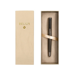 Pluma de aluminio belius neptuno, caqui/plata, azul