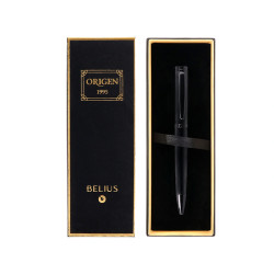 Bolígrafo de aluminio belius origen 1995, 0,7 mm. negro, azul