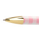 Bolígrafo de aluminio belius perfect picnic day, 0,8 mm. rosa/dorado, azul